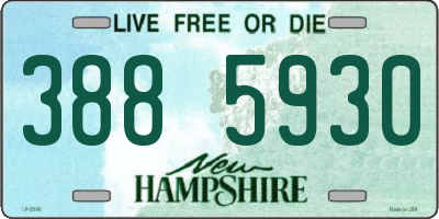 NH license plate 3885930
