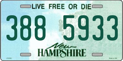 NH license plate 3885933