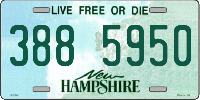 NH license plate 3885950