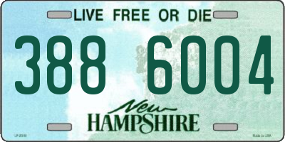 NH license plate 3886004