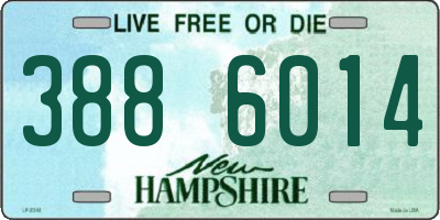 NH license plate 3886014