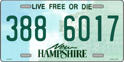 NH license plate 3886017