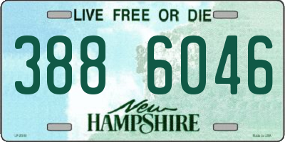 NH license plate 3886046