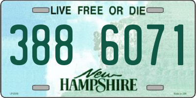 NH license plate 3886071