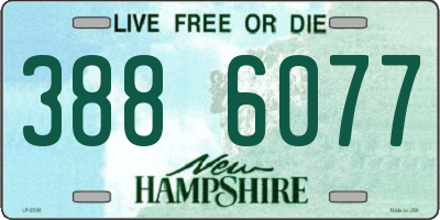 NH license plate 3886077