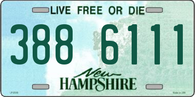 NH license plate 3886111