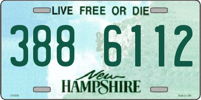 NH license plate 3886112