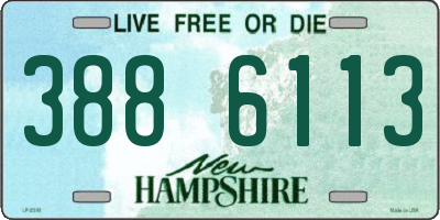 NH license plate 3886113