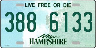 NH license plate 3886133