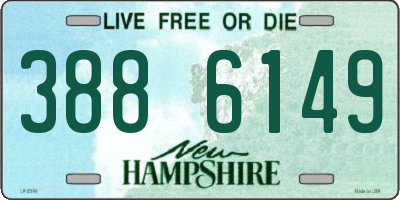 NH license plate 3886149