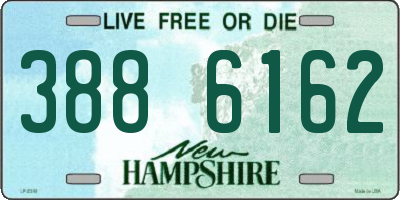 NH license plate 3886162