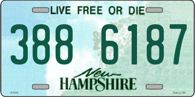 NH license plate 3886187