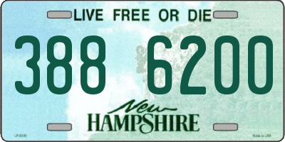 NH license plate 3886200