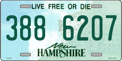 NH license plate 3886207