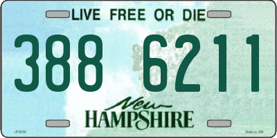 NH license plate 3886211