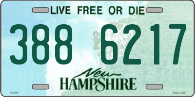 NH license plate 3886217