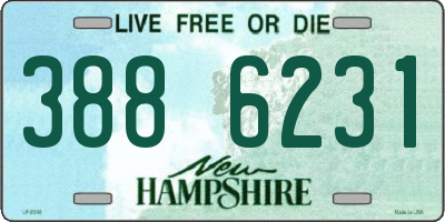 NH license plate 3886231