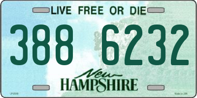 NH license plate 3886232