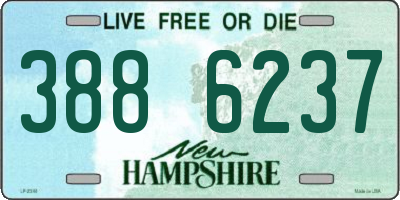 NH license plate 3886237