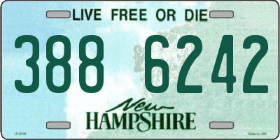 NH license plate 3886242