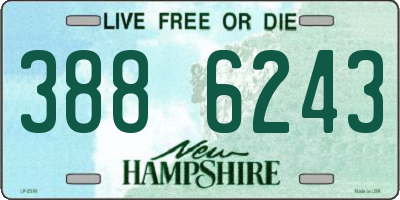 NH license plate 3886243