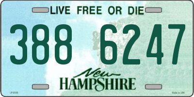 NH license plate 3886247