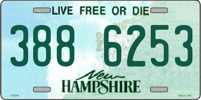 NH license plate 3886253