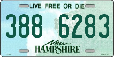 NH license plate 3886283