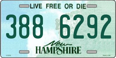 NH license plate 3886292