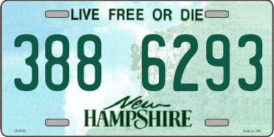 NH license plate 3886293