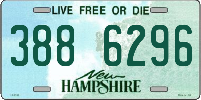 NH license plate 3886296