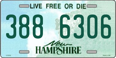 NH license plate 3886306