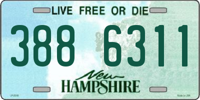 NH license plate 3886311