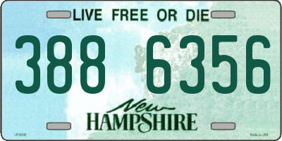 NH license plate 3886356