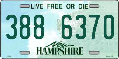 NH license plate 3886370
