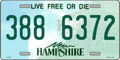 NH license plate 3886372