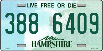 NH license plate 3886409