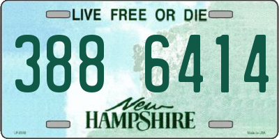 NH license plate 3886414