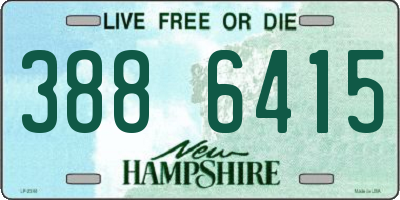 NH license plate 3886415