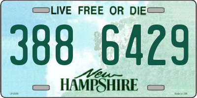 NH license plate 3886429
