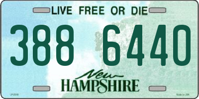 NH license plate 3886440