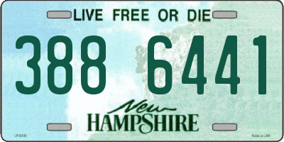 NH license plate 3886441