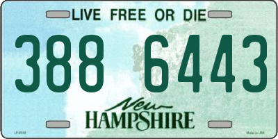NH license plate 3886443