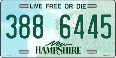 NH license plate 3886445