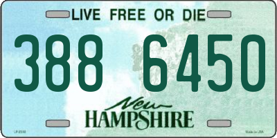 NH license plate 3886450