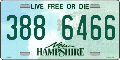 NH license plate 3886466