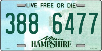 NH license plate 3886477