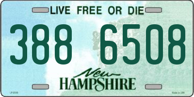 NH license plate 3886508
