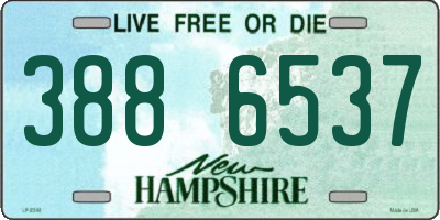 NH license plate 3886537