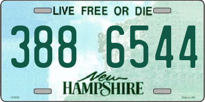 NH license plate 3886544